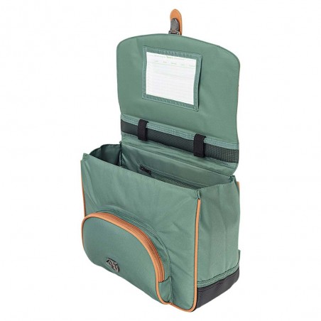 Cartable Tann's 35cm "Iris" multicolore | Motif fleuri rose et vert | Sac scolaire fille classe CP pas cher Cartable Tann's 35cm "Iris" multicolore | Motif fleuri rose et vert | Sac scolaire fille classe CP pas cher