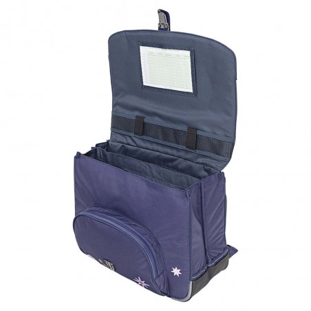 Cartable Tann's 38cm "Louna" bleu broderies étoiles | Sac scolaire fille CP CE1 CE2 pas cher Cartable Tann's 38cm "Louna" bleu broderies étoiles | Sac scolaire fille CP CE1 CE2 pas cher