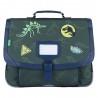Cartable Tann's 38cm "Timothée" kaki décor dinosaures | Sac scolaire garçon CP CE1 CE2 pas cher Cartable Tann's 38cm "Timothée" kaki décor dinosaures | Sac scolaire garçon CP CE1 CE2 pas cher