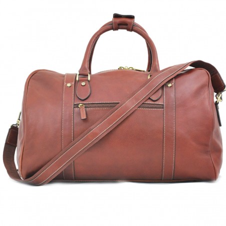 Sac de voyage en cuir KATANA marron | Bagage homme taille cabine cuir véritable qualité luxe au meilleur prix