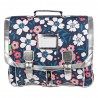 Cartable Tann's 41cm "Floriane" maxi imprimé fleurs argent | Sac scolaire fille CM1 CM2 pas cher Cartable Tann's 41cm "Floriane" maxi imprimé fleurs argent | Sac scolaire fille CM1 CM2 pas cher