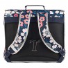 Cartable Tann's 41cm "Floriane" maxi imprimé fleurs argent | Sac scolaire fille CM1 CM2 pas cher Cartable Tann's 41cm "Floriane" maxi imprimé fleurs argent | Sac scolaire fille CM1 CM2 pas cher
