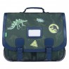 Cartable Tann's 41cm "Timothée" patchs dinosaures | Sac scolaire garçon CM1 CM2 pas cher Cartable Tann's 41cm "Timothée" patchs dinosaures | Sac scolaire garçon CM1 CM2 pas cher