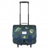Cartable à roulettes Tann's 41cm "Timothée" kaki décor dinosaures | Sac scolaire trolley garçon pas cher Cartable à roulettes Tann's 41cm "Timothée" kaki décor dinosaures | Sac scolaire trolley garçon pas cher