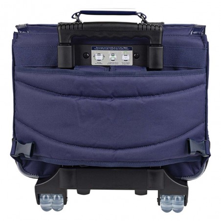 Cartable à roulettes Tann's 38cm "Louna" bleu broderies étoiles brillantes | Sac scolaire trolley fille pas cher Cartable à roulettes Tann's 38cm "Louna" bleu broderies étoiles brillantes | Sac scolaire trolley fille pas cher