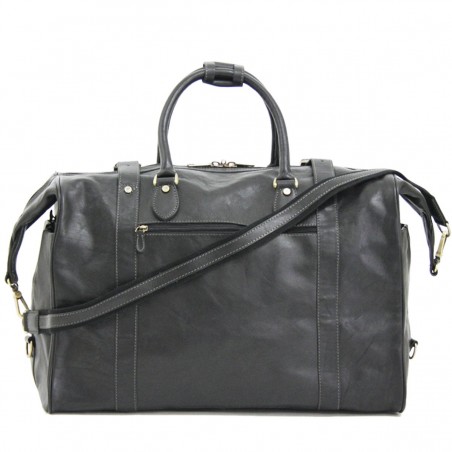 Sac de voyage en cuir KATANA "Bill" noir | Grand bagage homme en cuir véritable qualité luxe au meilleur prix