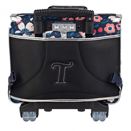 Cartable à roulettes Tann's 38cm "Floriane" multicolore imprimé fleurs argent | Sac scolaire trolley fille pas cher Cartable à roulettes Tann's 38cm "Floriane" multicolore imprimé fleurs argent | Sac scolaire trolley fille pas cher