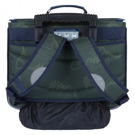 Cartable à roulettes Tann's 38cm "Timothée" kaki broderies dinosaures | Sac scolaire trolley garçon pas cher Cartable à roulettes Tann's 38cm "Timothée" kaki broderies dinosaures | Sac scolaire trolley garçon pas cher