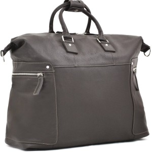 Sac de voyage Cuir grainé 44cm KATANA - Marron foncé
