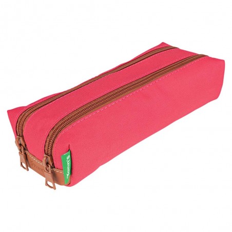 Trousse double TANN'S "Louise" fuchsia | Trousse scolaire fille 2 compartiments CP CE1 CE2 CM1 CM2 Trousse double TANN'S "Louise" fuchsia | Trousse scolaire fille 2 compartiments CP CE1 CE2 CM1 CM2