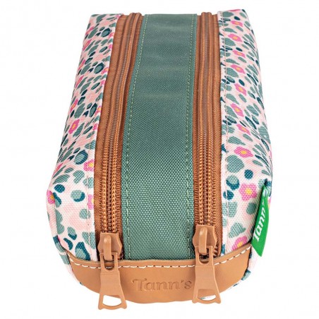 Trousse double TANN'S "Iris" vert | Trousse scolaire fille 2 compartiments CP CE1 CE2 CM1 CM2 Trousse double TANN'S "Iris" vert | Trousse scolaire fille 2 compartiments CP CE1 CE2 CM1 CM2