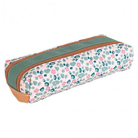 Trousse double TANN'S "Iris" vert | Trousse scolaire fille 2 compartiments CP CE1 CE2 CM1 CM2 Trousse double TANN'S "Iris" vert | Trousse scolaire fille 2 compartiments CP CE1 CE2 CM1 CM2