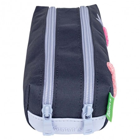 Trousse double TANN'S "Juliette" bleu | Trousse scolaire fille 2 compartiments CP CE1 CE2 CM1 CM2 Trousse double TANN'S "Juliette" bleu | Trousse scolaire fille 2 compartiments CP CE1 CE2 CM1 CM2