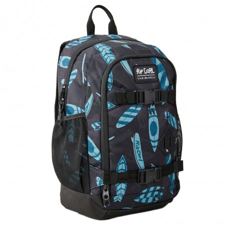 RIP CURL | Sac à dos "Posse" mid 22L imprimé surf noir/bleu | Sac junior scolaire loisirs RIP CURL | Sac à dos "Posse" mid 22L imprimé surf noir/bleu | Sac junior scolaire loisirs
