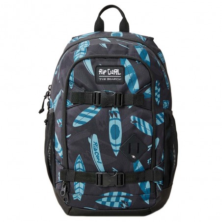 RIP CURL | Sac à dos "Posse" mid 22L imprimé surf noir/bleu | Sac junior scolaire loisirs RIP CURL | Sac à dos "Posse" mid 22L imprimé surf noir/bleu | Sac junior scolaire loisirs