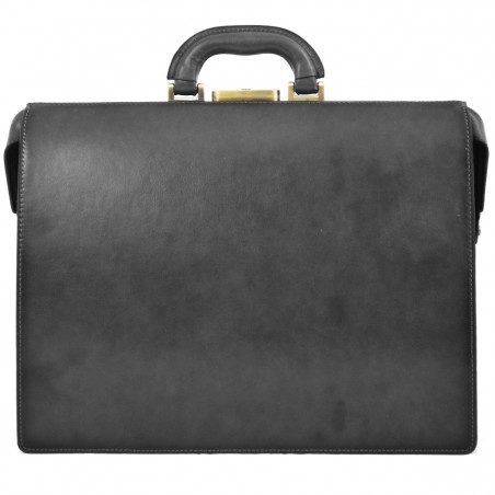 Katana | Cartable américain en cuir noir | Porte-documents 3 soufflets pratique pas cher Katana | Cartable américain en cuir noir | Porte-documents 3 soufflets pratique pas cher