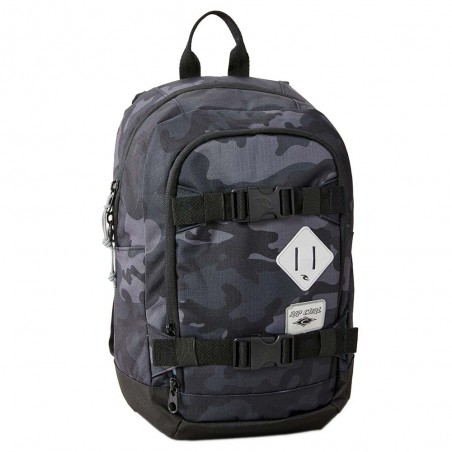 RIP CURL | Sac à dos "Posse" small 15L imprimé camouflage noir gris | Sac enfant scolaire loisirs RIP CURL | Sac à dos "Posse" small 15L imprimé camouflage noir gris | Sac enfant scolaire loisirs