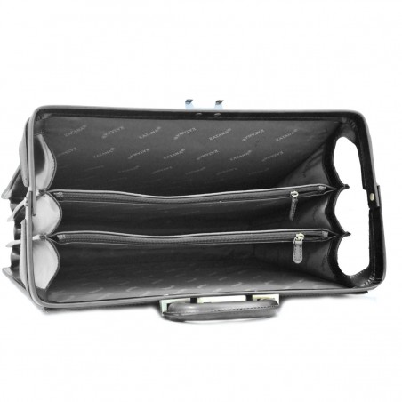 Katana | Cartable américain en cuir noir | Porte-documents 3 soufflets pratique pas cher Katana | Cartable américain en cuir noir | Porte-documents 3 soufflets pratique pas cher
