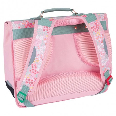 Kickers | Cartable fille 38cm "Premium Girl" imprimé fleuri rose | Sac scolaire CP CE1 CE2 qualité pas cher Kickers | Cartable fille 38cm "Premium Girl" imprimé fleuri rose | Sac scolaire CP CE1 CE2 qualité pas cher