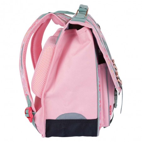 Kickers | Cartable fille 38cm "Premium Girl" imprimé fleuri rose | Sac scolaire CP CE1 CE2 qualité pas cher Kickers | Cartable fille 38cm "Premium Girl" imprimé fleuri rose | Sac scolaire CP CE1 CE2 qualité pas cher