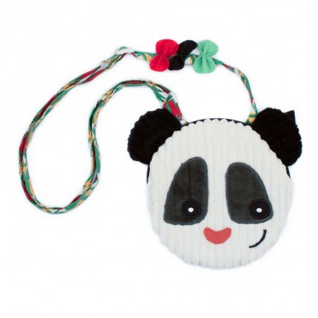Les Déglingos | Sac à main fillette "Rototos le panda" | Sac fille peluche velours original pas cher Les Déglingos | Sac à main fillette "Rototos le panda" | Sac fille peluche velours original pas cher