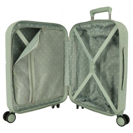 Pepe Jeans London | Valise cabine 55cm "Accent" vert vintage | Bagage trolley cadenas intégré Pepe Jeans London | Valise cabine 55cm "Accent" vert vintage | Bagage trolley cadenas intégré