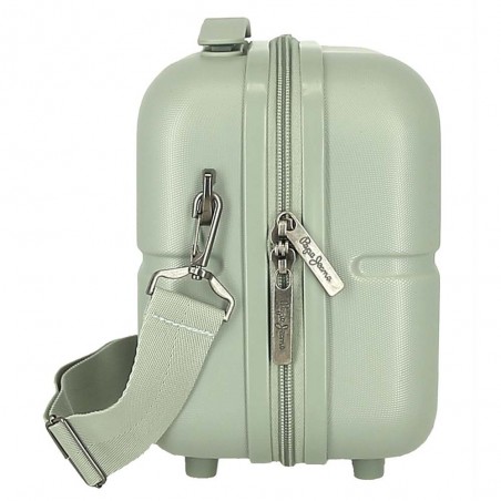 Pepe Jeans London | Vanity case rigide "Accent" vert vintage | Beauty case adaptable trolley Pepe Jeans London | Vanity case rigide "Accent" vert vintage | Beauty case adaptable trolley