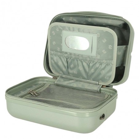 Pepe Jeans London | Vanity case rigide "Accent" vert vintage | Beauty case adaptable trolley Pepe Jeans London | Vanity case rigide "Accent" vert vintage | Beauty case adaptable trolley