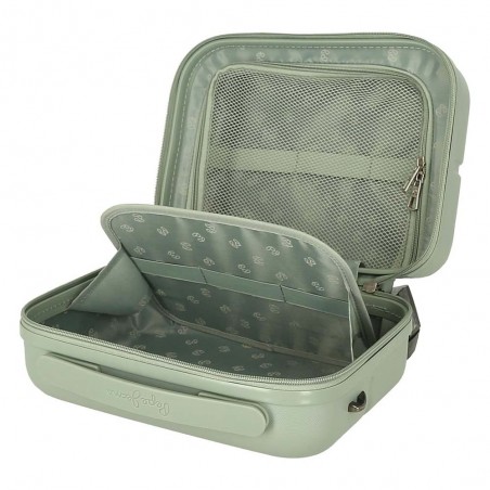 Pepe Jeans London | Vanity case rigide "Accent" vert vintage | Beauty case adaptable trolley Pepe Jeans London | Vanity case rigide "Accent" vert vintage | Beauty case adaptable trolley