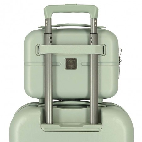 Pepe Jeans London | Vanity case rigide "Accent" vert vintage | Beauty case adaptable trolley Pepe Jeans London | Vanity case rigide "Accent" vert vintage | Beauty case adaptable trolley