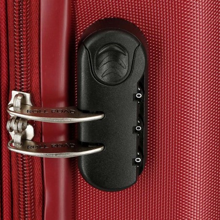 ROLL ROAD | Valise extensible 78cm "Camboya" rouge grenat | Bagage grande taille pas cher