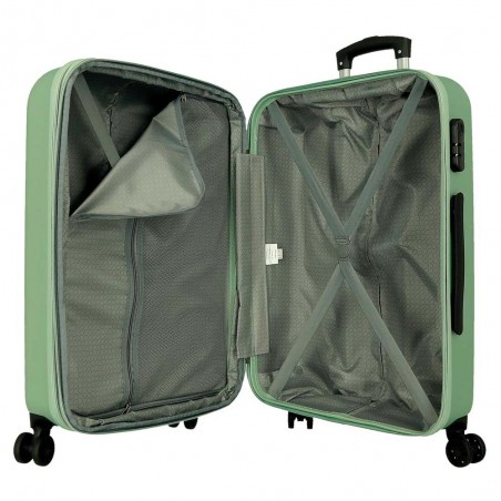 ROLL ROAD | Valise extensible 78cm "Camboya" vert amande | Bagage grande taille pas cher ROLL ROAD | Valise extensible 78cm "Camboya" vert amande | Bagage grande taille pas cher