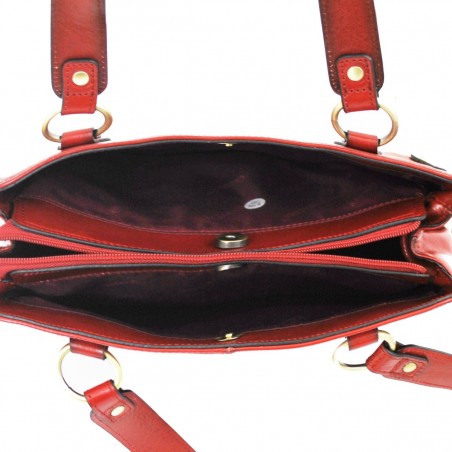 Sac à main Cuir Femme KATANA - Rouge