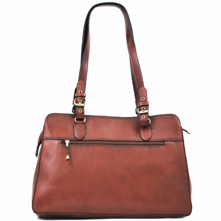 Sac à main Cuir Femme KATANA - Marron Gold