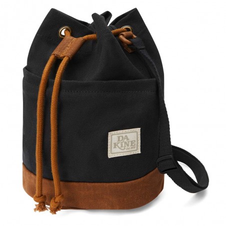 DAKINE | Sac seau "Saturday Mini Bag" noir | Sac bandoulière femme en toile de coton style casual bohème DAKINE | Sac seau "Saturday Mini Bag" noir | Sac bandoulière femme en toile de coton style casual bohème