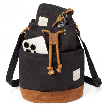 DAKINE | Sac seau "Saturday Mini Bag" noir | Sac bandoulière femme en toile de coton style casual bohème DAKINE | Sac seau "Saturday Mini Bag" noir | Sac bandoulière femme en toile de coton style casual bohème