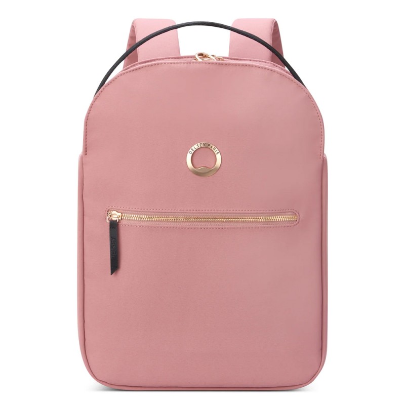 Sac a dos femme DELSEY Securstyle 13 rose cendre Planetebag