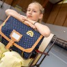 Cartable Tann's 38cm "Faustine" bleu imprimé pois | Sac scolaire fille CP CE1 CE2 pas cher Cartable Tann's 38cm "Faustine" bleu imprimé pois | Sac scolaire fille CP CE1 CE2 pas cher