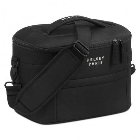 DELSEY Paris | Vanity case "Brochant 2.0" noir | Beauty case tissu haute qualité DELSEY Paris | Vanity case "Brochant 2.0" noir | Beauty case tissu haute qualité