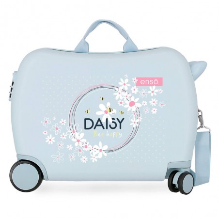 ENSO | Valise trotteur enfant "Daisy" ciel | Bagage fille original à chevaucher pas cher ENSO | Valise trotteur enfant "Daisy" ciel | Bagage fille original à chevaucher pas cher