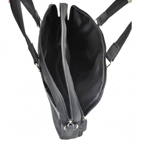 Sac Porte-ordinateur 14" 2 soufflets KATANA - Noir