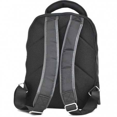 Sac à dos polyvalent 13" KATANA nylon et cuir noir | Sac à dos ordinateur PC pas cher