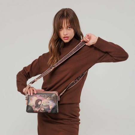 Anekke | Sac bandoulière 2 cpts "Dreamverse" | Sac femme porté croisé petit format pratique style original Anekke | Sac bandoulière 2 cpts "Dreamverse" | Sac femme porté croisé petit format pratique style original