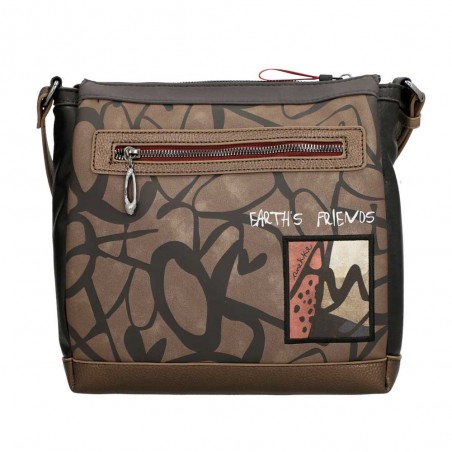 Anekke | Sac bandoulière 3 cpts "Imaginary" | Sac femme porté croisé style original matière recyclée Anekke | Sac bandoulière 3 cpts "Imaginary" | Sac femme porté croisé style original matière recyclée