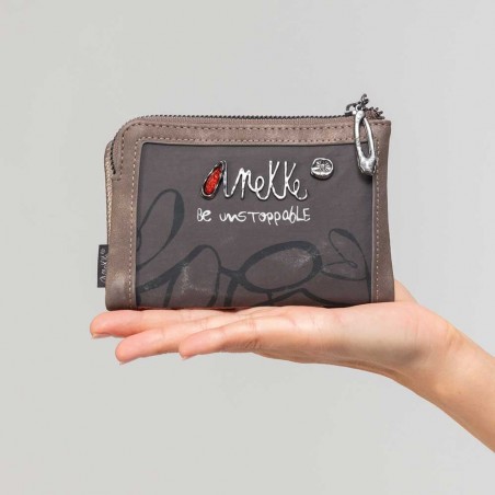 Anekke | Portefeuille compact souple "Imaginary" - S | Petit porte-cartes et monnaie femme style original Anekke | Portefeuille compact souple "Imaginary" - S | Petit porte-cartes et monnaie femme style original