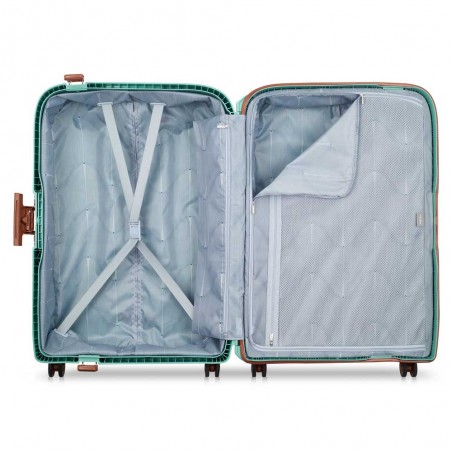DELSEY Paris | Valise soute L 76cm "Moncey" vert amande | Bagage grande taille sécurisé robuste Delsey pas cher DELSEY Paris | Valise soute L 76cm "Moncey" vert amande | Bagage grande taille sécurisé robuste Delsey pas cher
