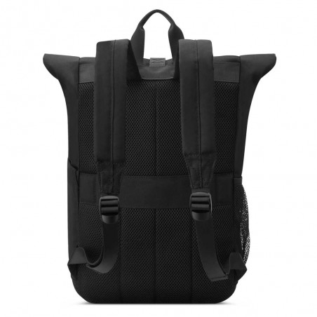 JEEP | Sac à dos roll top JS016D noir l Sac ordinateur enroulé clipsé poche PC 14 pouces style baroudeur JEEP | Sac à dos roll top JS016D noir l Sac ordinateur enroulé clipsé poche PC 14 pouces style baroudeur