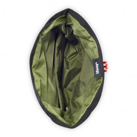 JEEP | Sac à dos roll top JS016D noir l Sac ordinateur enroulé clipsé poche PC 14 pouces style baroudeur JEEP | Sac à dos roll top JS016D noir l Sac ordinateur enroulé clipsé poche PC 14 pouces style baroudeur