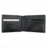 Serge Blanco | Portefeuille en cuir homme "Marfa" noir | Porte-cartes et monnaie format italien Serge Blanco | Portefeuille en cuir homme "Marfa" noir | Porte-cartes et monnaie format italien