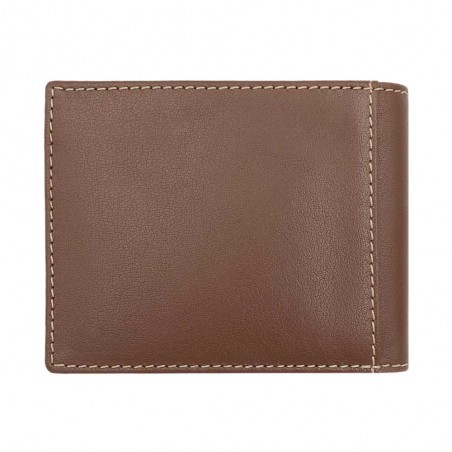 Serge Blanco | Portefeuille en cuir homme "Marfa" cognac | Porte-cartes et monnaie format italien Serge Blanco | Portefeuille en cuir homme "Marfa" cognac | Porte-cartes et monnaie format italien